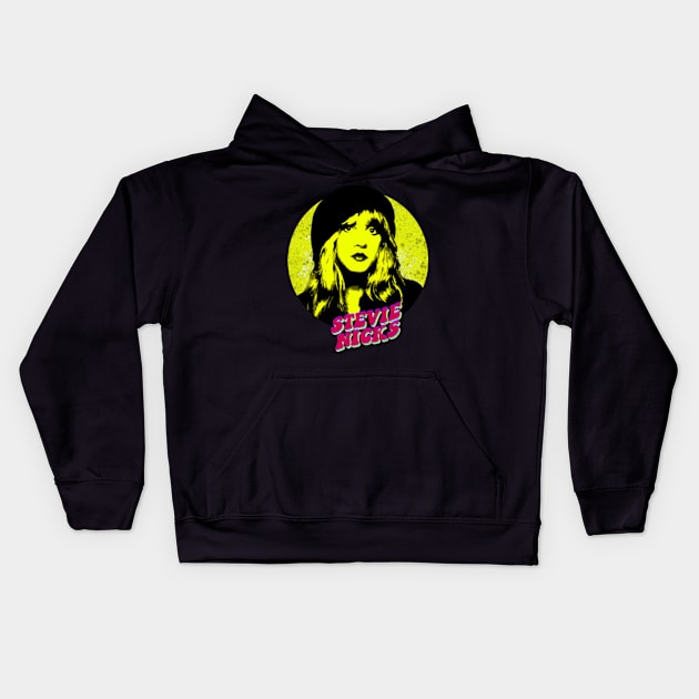 Stevie Nicks Kids Hoodie by RAINYDROP